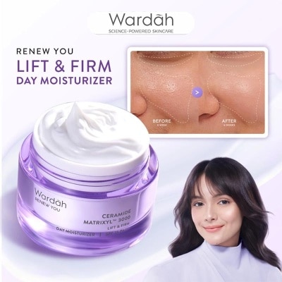 WARDAH - Wardah Renew You Ceramide Martrixyl™? 3000 Lift & Firm SPF35 PA+++ Day Moisturizer 30g