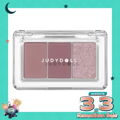 JUDYDOLL 3 Colors Eyeshadow Mini Palette 02 Taro Ice Coffe - 2.5 g