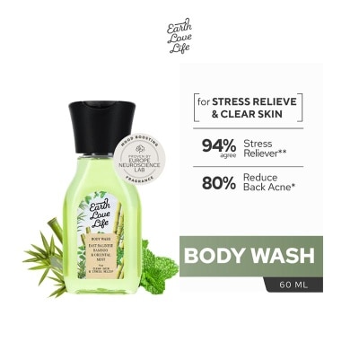EARTH LOVE LIFE East Balinese Bamboo & Oriental Mint Body Wash 60ml