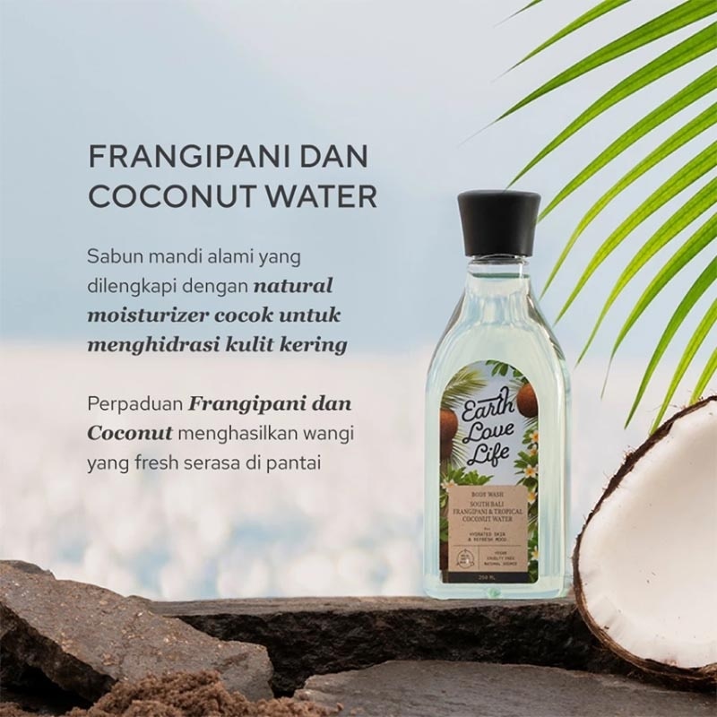 South Bali Frangipani & Tropical Coconut Water Body Wash 60ml