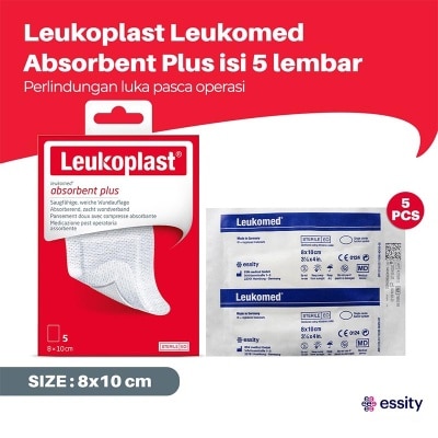 ESSITY Leukomed Absorbent plus 8X10cm 5'S