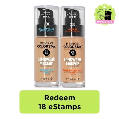 REVLON ColorStay Longwear Make Up 180 + 300 Estamp