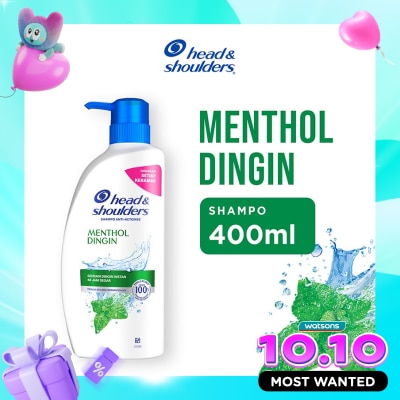 HEAD & SHOULDER Shampoo Anti Ketombe Cool Menthol Perawatan Rambut 400ml image