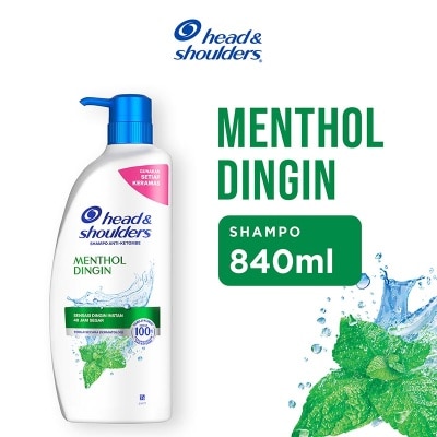 HEAD & SHOULDER Shampoo Anti Ketombe Cool Menthol Perawatan Rambut 840ml