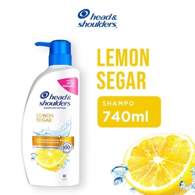HEAD & SHOULDER Shampoo Anti Ketombe Lemon Segar Perawatan Rambut 740ml