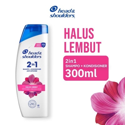 HEAD & SHOULDER Shampoo + Kondisioner 2in1 Anti Ketombe Selembut Sutera Perawatan Rambut 300ml