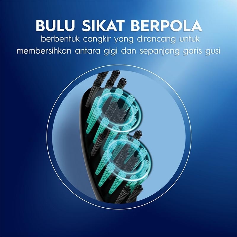 Sikat Gigi All Rounder Fresh Clean Black 3'S