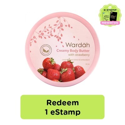WARDAH Creamy Body Butter Strawberry 50 ml Estamp
