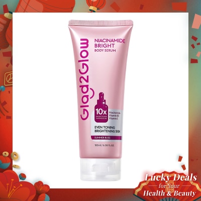 GLAD2GLOW Niacinamide Bright Body Serum 180ml