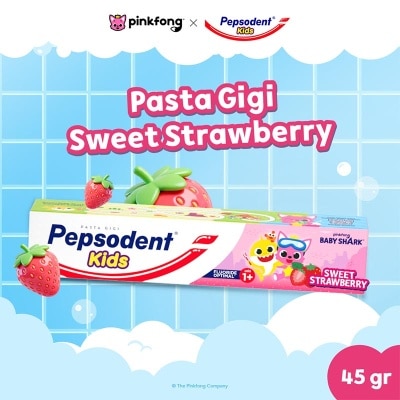 Pepsodent - Pasta Gigi Kids Strawberry 45g
