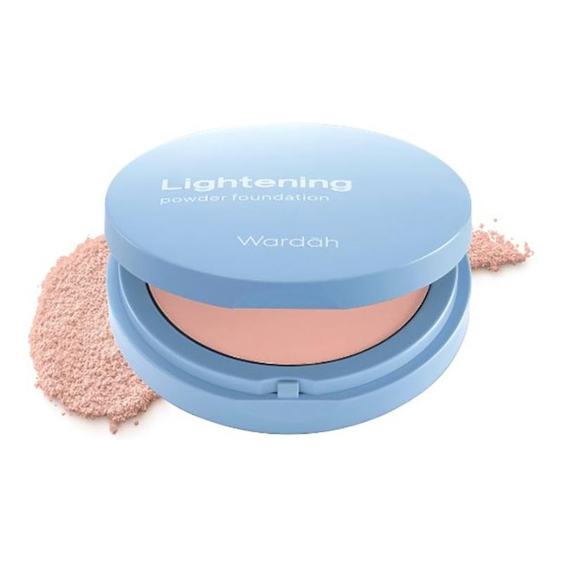 Wardah Lightening Powder Foundation Extra Cover 02 Pink Beige (31C) 10g