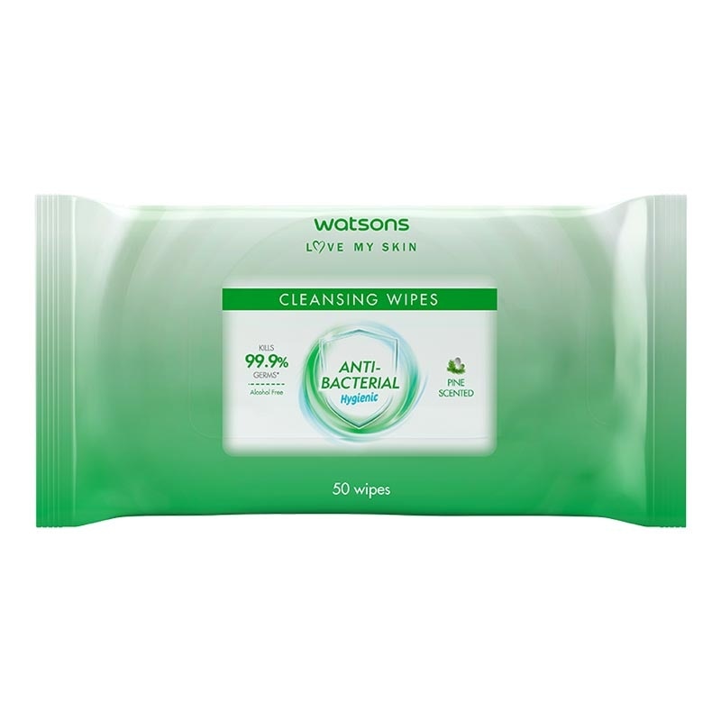 Antibacterial Pine Scented Cleansing Wipes 50'S