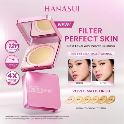 HANASUI - Next Level Airy Velvet Cushion N20 Natural Ivory 15g