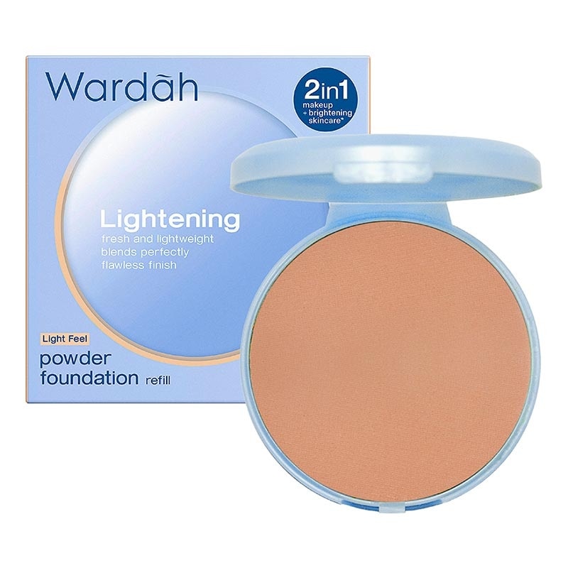 Wardah Refill Lightening Powder Foundation Light Feel 04 Neutral Sand (42N) 12g