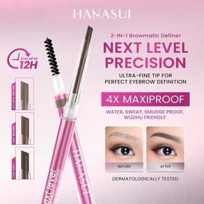 HANASUI - Next Level 2in1 Browmatic Definer #02 Deep Brown 0.06g