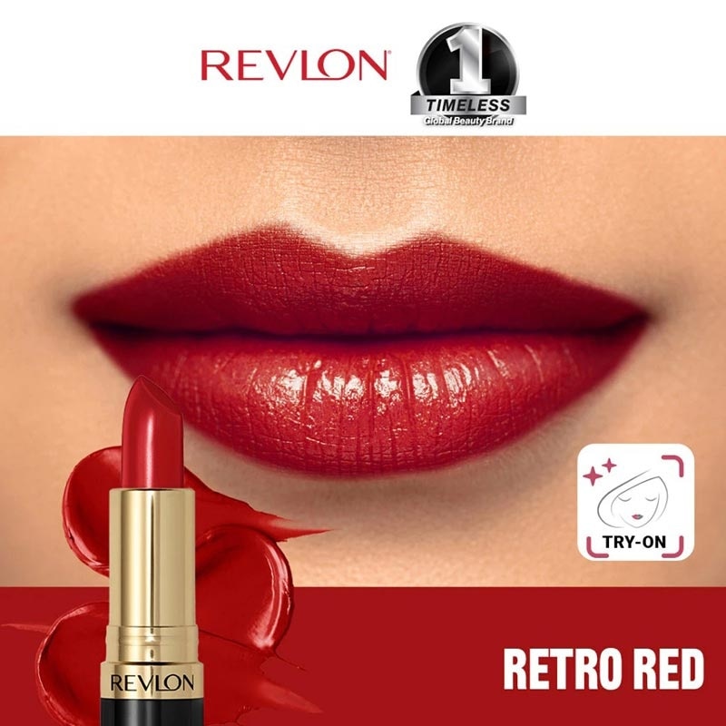 Revlon Super Lustrous Matte Lipstik 004 Retro Red