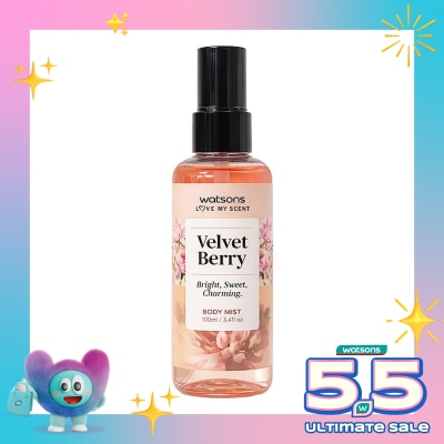 WATSONS - Love My Scent Velvet Berry Body Mist 100ml