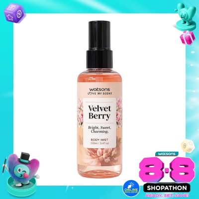 WATSONS COLLECTION - Love My Scent Velvet Berry Body Mist 100ml image