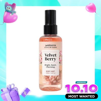 WATSONS COLLECTION Love My Scent Velvet Berry Body Mist 100ml image