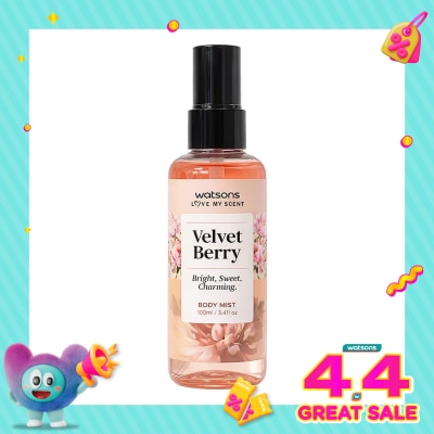WATSONS - Love My Scent Velvet Berry Body Mist 100ml