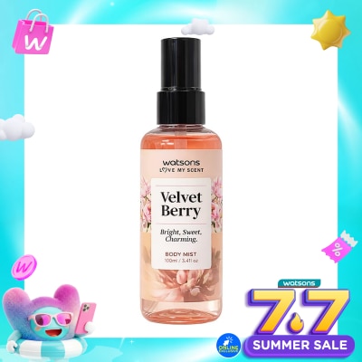 WATSONS COLLECTION - Love My Scent Velvet Berry Body Mist 100ml