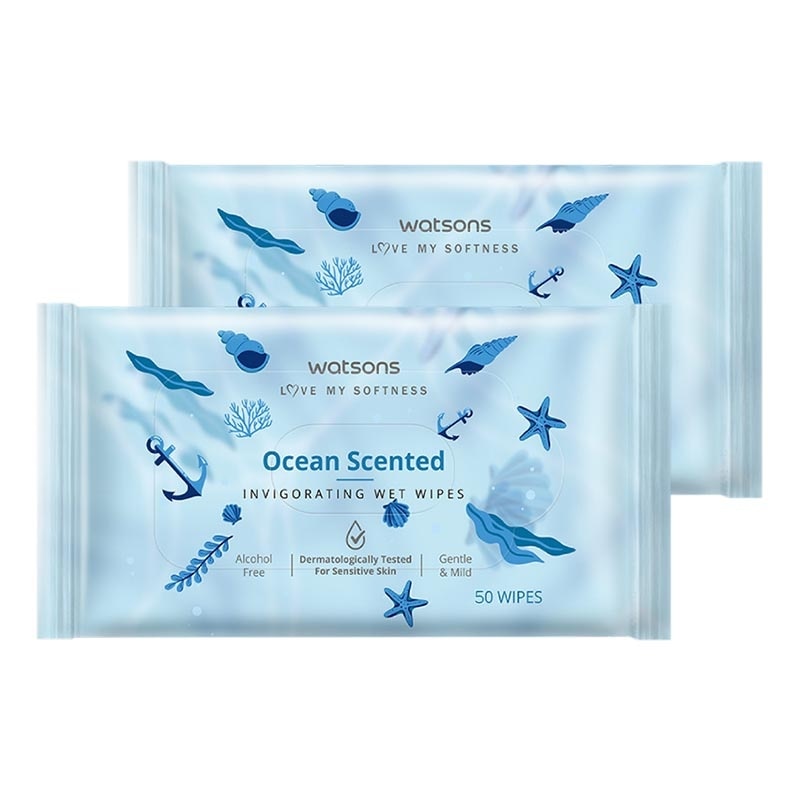 Invigorating Wet Wipes Ocean 2 X 50'S