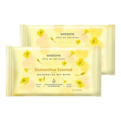 WATSONS - Invigorating Wet Wipes Osmanthus 2 X 50'S