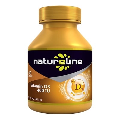 NATURELINE - Vitamin D3 Tablet 400 IU Kaplet 60'S
