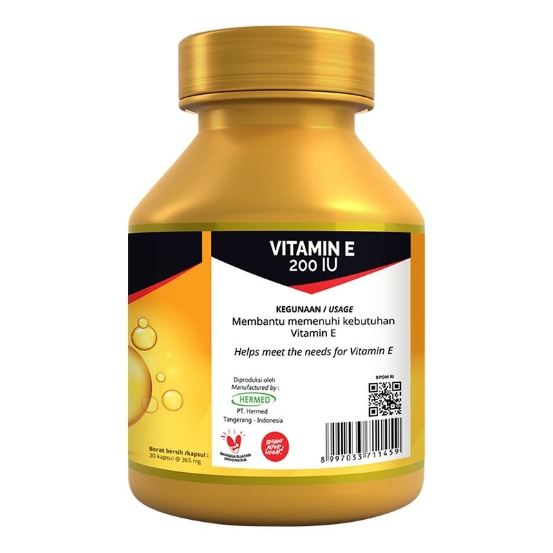 Vitamin E 200 IU Kapsul 30'S