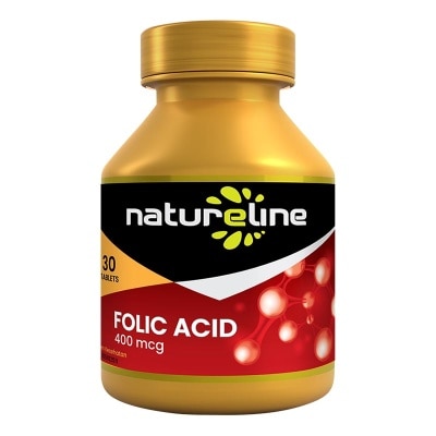 NATURELINE - Folic Acid 400 mcg Tablet 30'S