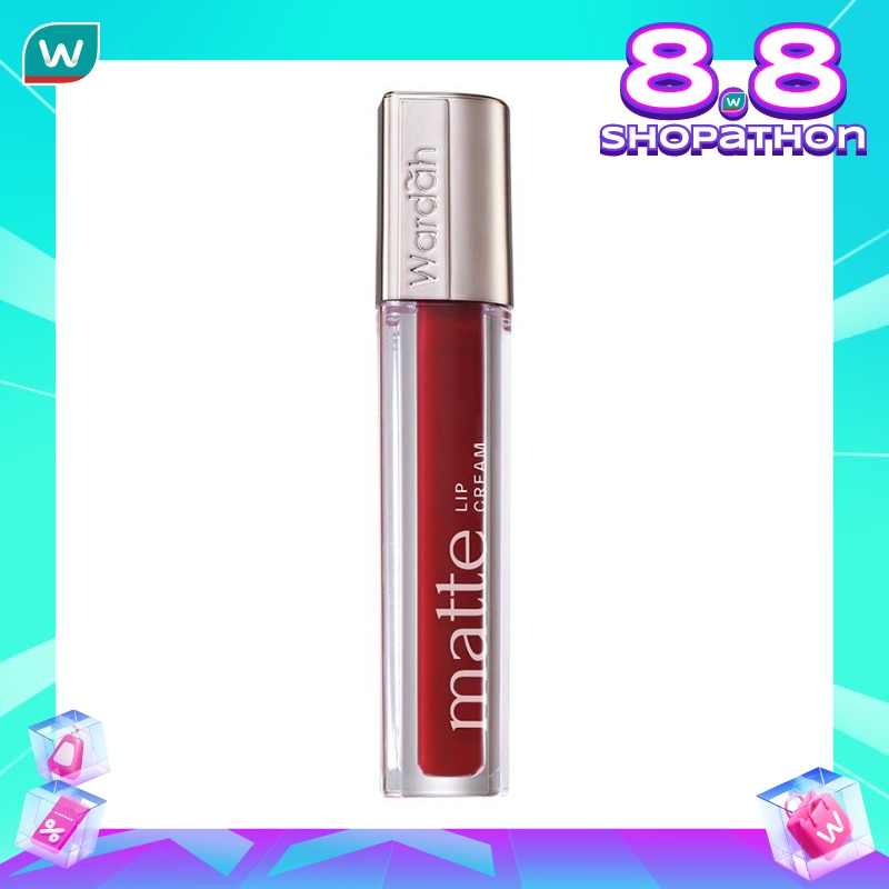 Promo Harga Wardah Exclusive Matte Lip Cream 01 Red-dicted 4 gr - Watsons