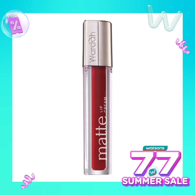 Promo Harga Wardah Exclusive Matte Lip Cream 01 Red-dicted 4 gr - Watsons