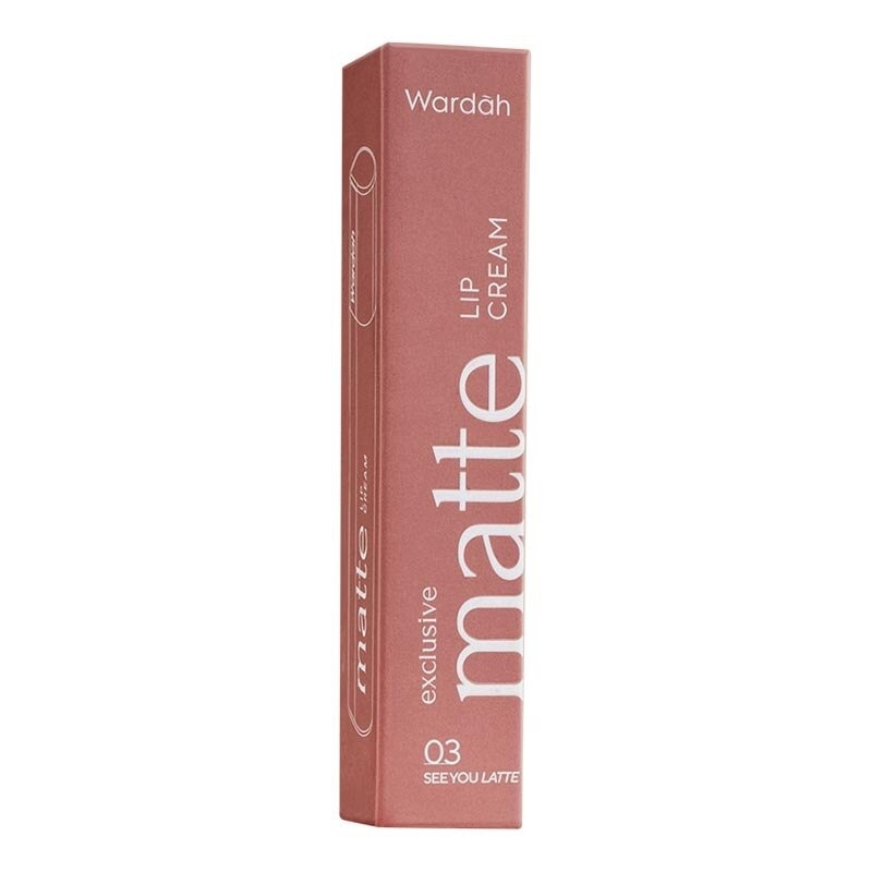 Wardah Exclusive Matte Lip Cream 03 See You Latte 4 g