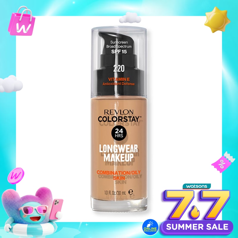 Colorstay Makeup Liquid Foundation Combination Oily Natural Beige