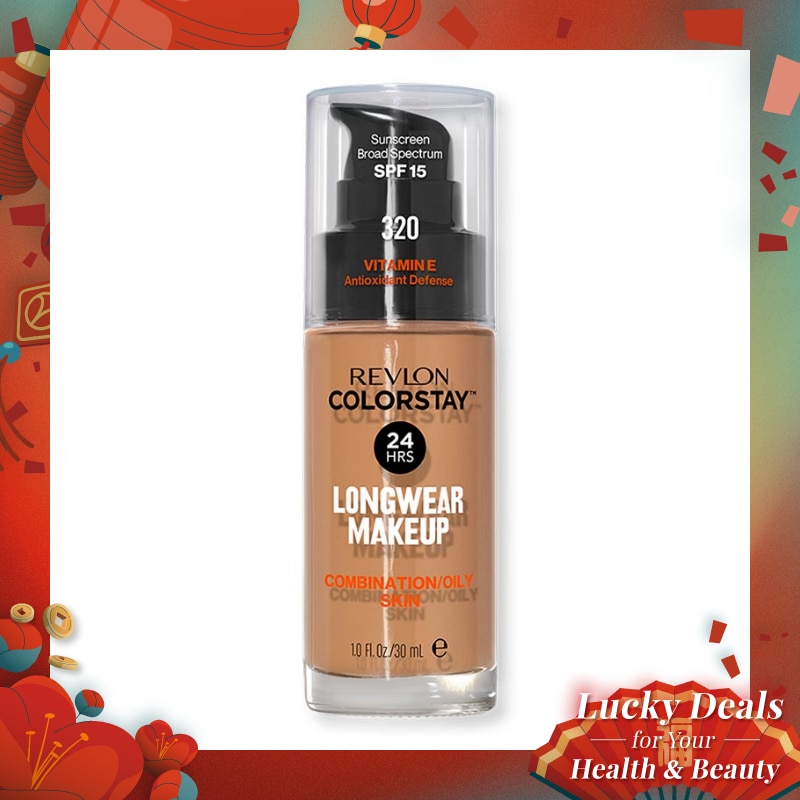 REVLON Revlon ColorStay Longwear Make Up Liquid Foundation Combination Oily Skin 320 True Beige