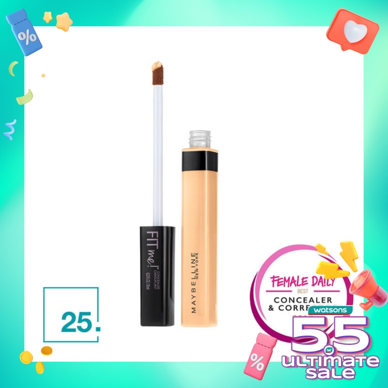 Promo Harga Maybelline Fit Me! Concealer 25 Medium 6 ml - Watsons