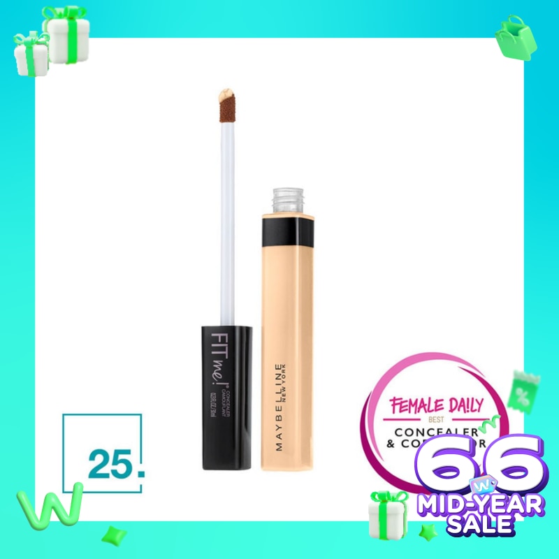 Promo Harga Maybelline Fit Me! Concealer 10 Light 6 ml - Watsons