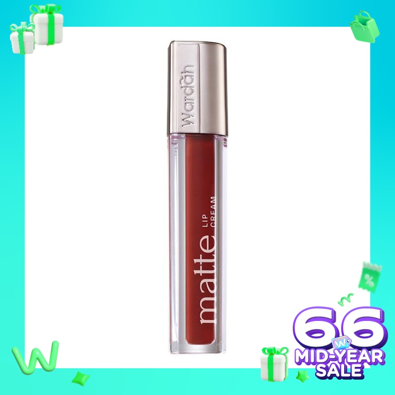 Promo Harga Wardah Exclusive Matte Lip Cream 07 Hello Ruby 4 gr - Watsons