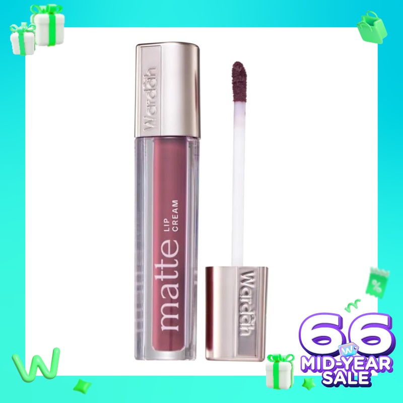 Promo Harga Wardah Exclusive Matte Lip Cream 12 Plum It Up 4 gr - Watsons