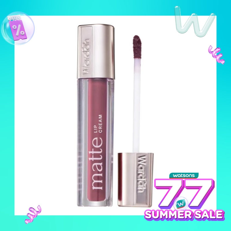 WARDAH Wardah Exclusive Matte Lip Cream 12 Plum It Up 4g