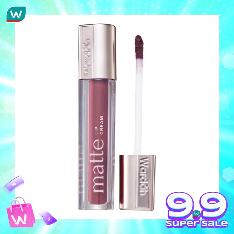 Promo Harga Wardah Exclusive Matte Lip Cream 12 Plum It Up 4 gr - Watsons