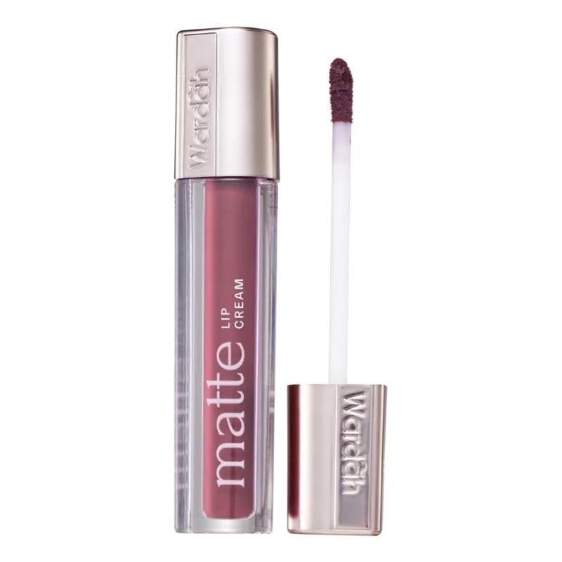 Promo Harga Wardah Exclusive Matte Lip Cream 12 Plum It Up 4 gr - Watsons