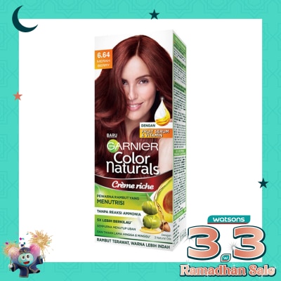 GARNIER Color Naturals Crème Riche 6.64 Merah Berry