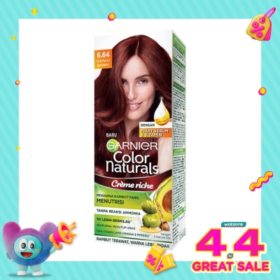 GARNIER - Color Naturals Crème Riche 6.64 Merah Berry