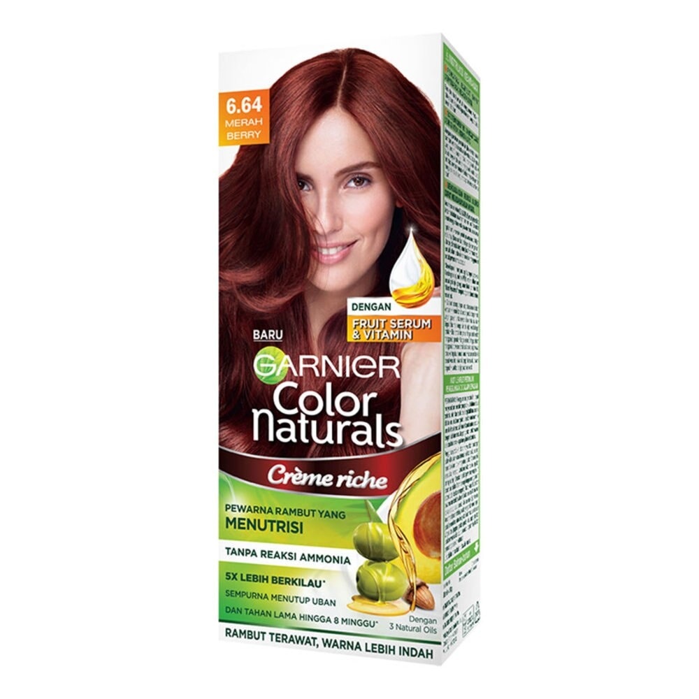 Promo Harga Garnier Hair Color 6.64 Merah Berry 105 ml - Watsons