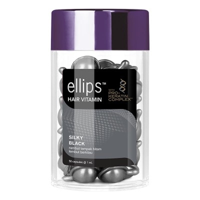 ELLIPS Hair Vitamin Silky Black 1 Jar x 50 Caps