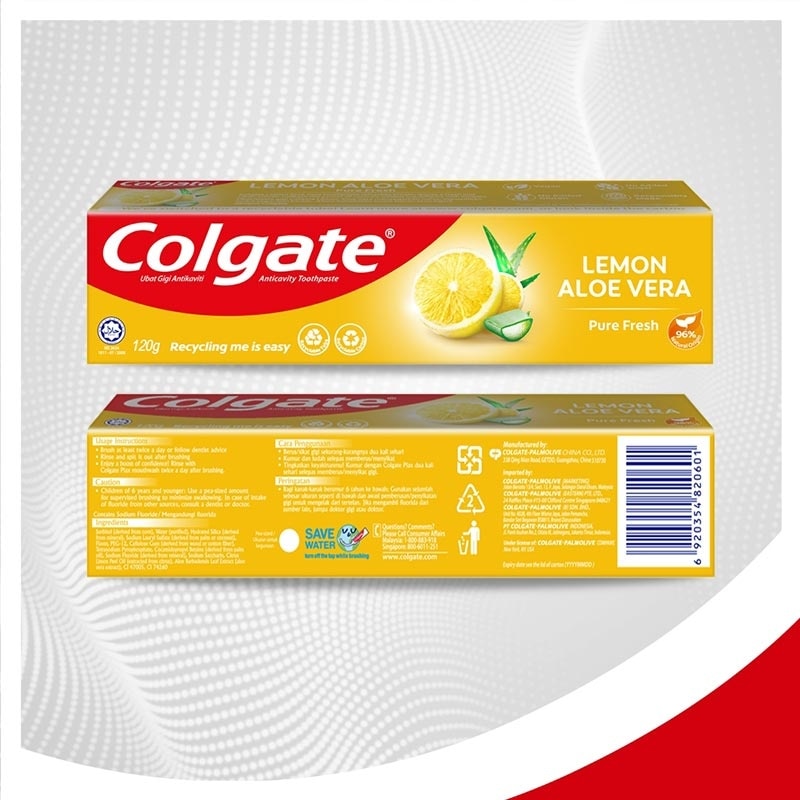 Toothpaste Natural Pure Fresh Lemon 120g