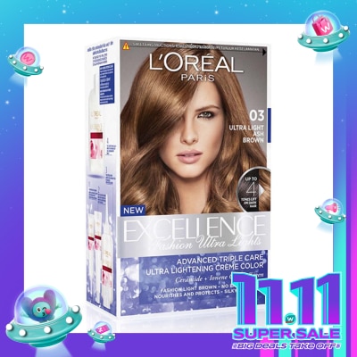 L'OREAL L'Oreal Excellence Fashion Ultra Light 03 Ultra Light Ash Brown