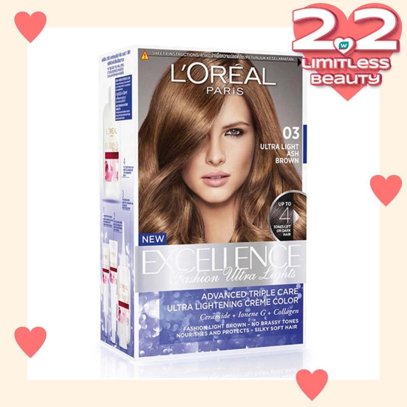 LOREAL Excellence Fashion Ultra Light 03 Ultra Light Ash Brown