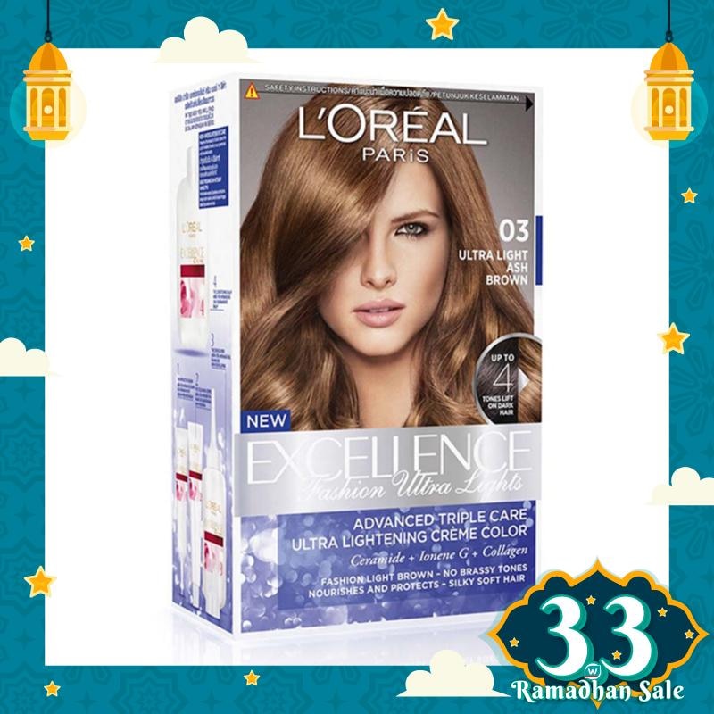 L'OREAL Excellence Fashion Ultra Light 03 Ultra Light Ash Brown